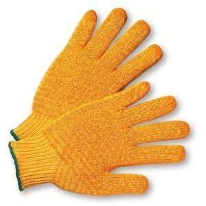 Knit Work Gloves Men Small West Chester Gold Honeycomb PVC Grip String 