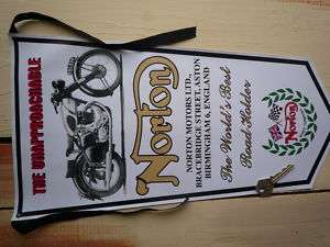 NORTON Unapproachable classic motorcycle style PENNANT  