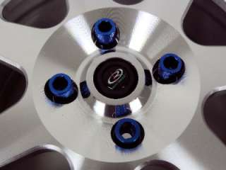 20 PC TUNER HEX STYLE RACING LUG NUTS 12X1.5 KEY BLUE  