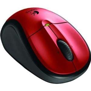 New Logitech M305 Mouse Optical Wireless Red Radio Frequency Usb Tilt 