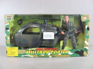   World Peacekeepers Military Copter+Action Figure 16 Scale RARE  