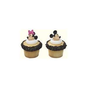  Mickey Mouse & Minnie Cupcake Rings 12pk Toys & Games