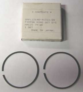 79 80 Suzuki RM125 piston rings 12140 41310 S5 1.25mm  