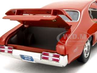 1969 PONTIAC GTO JUDGE ORANGE 124 DIECAST MODEL CAR  