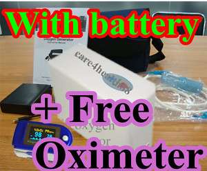 Portable Oxygen Concentrator Generator + Free oximeter  