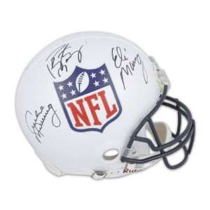   , Eli and Peyton Manning Autographed Helmet  Details: NFL Pro Helmet