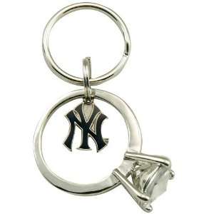  New York Yankees Jumbo Bling Ring Keychain Sports 