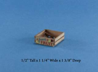 Dollhouse Miniature Wooden Fruit Crate #D2318 24  
