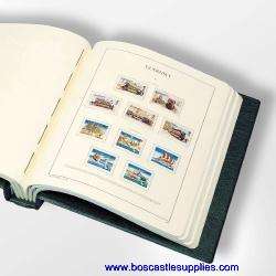   an example of the Lighthouse Germany hingeless stamp album and binder