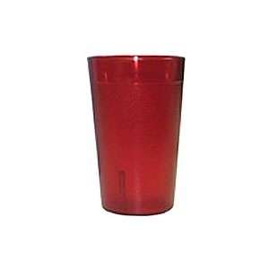 DOZEN NEW 16 OZ RED PLASTIC RESTAURANT CUP TUMBLER  