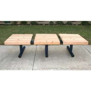   WebCoat Downtown Straight Edge Park Bench, Blue Patio, Lawn & Garden