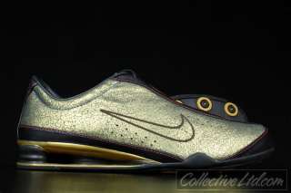 Nike Womens Rival Shox Premium METALLIC GOLD BLACK 6.5  