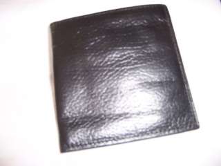 Rolfs Black Pebble Grain Cardex Leather Wallet  