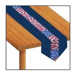  Stars & Stripes Fabric Table Runner Party Accessory (1 