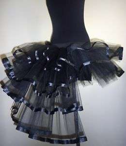 BlaCk Burlesque Moulin Rouge Tutu Skirt 6 12Sexy Bustle  