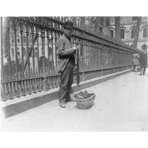    c1896,New York City Peddler of shoe strings