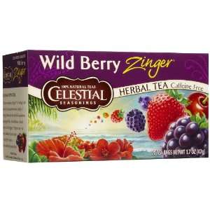  Celestial Seasonings Herb Tea Wild Berry Zinger    20 Tea 