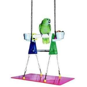  Suspended Parrot Play Stand Large Perch: Pet Supplies