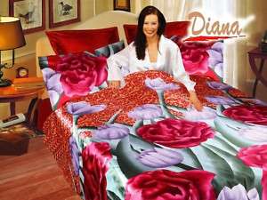 Jasmine Satin Silk Full Queen Duvet Bed Bedding Set  