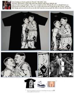 Risurch Knicks John Starks Scottie Pippen shirt jersey xi jordan blk 