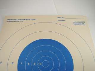 50   Pistol & Rifle Shooting Targets Blue  