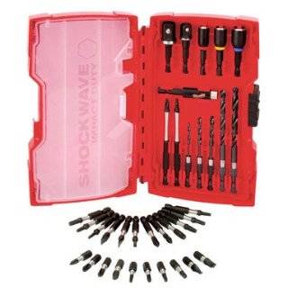   ) 35 Piece Milwaukee Shockwave Impact Duty Drill Bits and Driver Bits