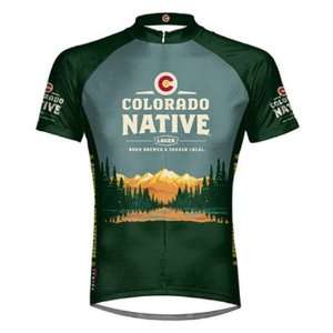 Primal Wear Colorado Native Lager Cycling Jersey Mens Short Sleeve 