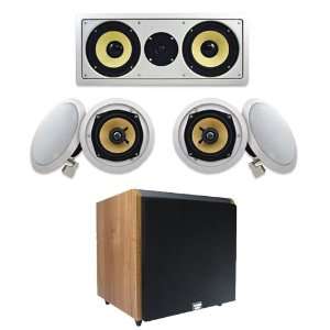   Speaker System w/800W Maple 12 Powered HD Home Subwoofer Electronics