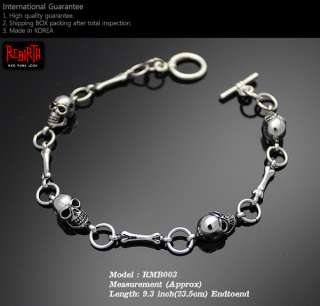Metal Bracelet Goth Punk Rock Emo Skull Cross Type E  
