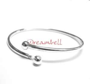 Sterling Silver Flex BRACELET f/ European Bead Charm 7  