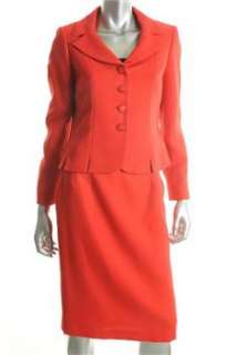 Suit Studio NEW Americana Petite Skirt Red Textured 6P  