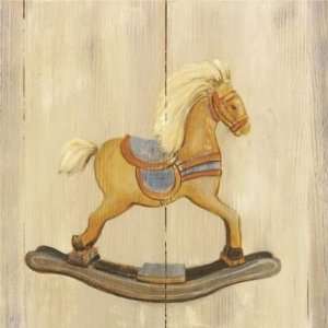  Rocking Horse With Blue Saddle by Catherine Becquer . Art 
