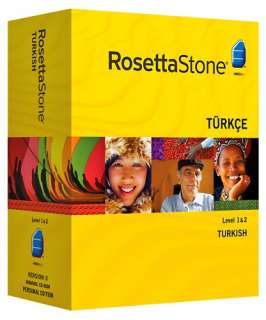 Rosetta Stone V3 Turkish Level 1 2 Set with Audio Companion [OLD 