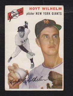 1954 Topps #36 Hoyt Wilhelm New York Giants Premium Vintage Card $60 