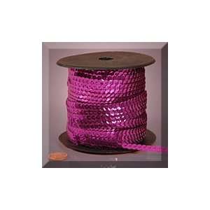   Mm X 80yd Hot Pink Metallic Faceted Sequins