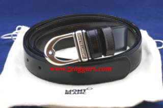 Montblanc Classic Belt #09693   3 Rings Pall Box Buckle  