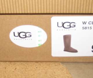 NEW UGGS UGG CLASSIC TALL FAST SHIP 9 CHOCOLATE 5815 WOMENS AUTHENTIC 