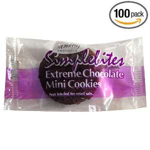   Extreme Chocolate Mini Cookies, 0.7 Ounces Packages (Pack of 100