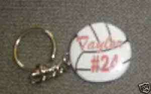 Personalized Volleyball Keychain GREAT GIFT IDEA  