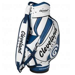 Cleveland tour staff bag 10in navy/white [Misc.] Sports 