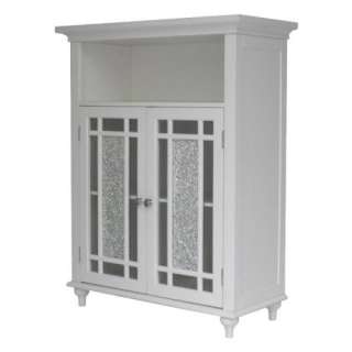 New Windsor Balthroom Double Door Floor Cabinet   White  