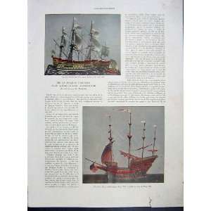  Gallery Ulysse Model Tall Ship Sailing French 1933