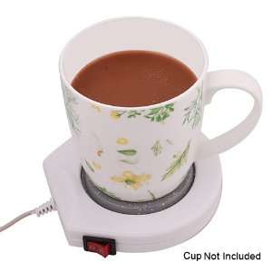   Power Cup Warmer for Coffee, Milk, Tea, White