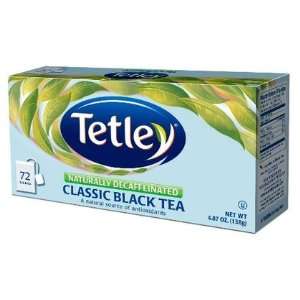  Tetley Naturally Decaffeinated Classic Blend, 72 ct Tea 