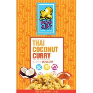 Thai Coconut Curry Gourmet Popcorn (4 Pack)  Grocery 