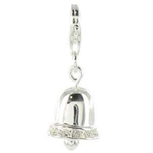 Oscaro Charms 925 Sterling Silver Bell Clip on Charm for Thomas Sabo 