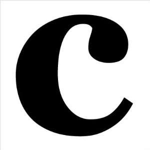 Letter   Lower Case c Stretched Wall Art Size 12 x 12 