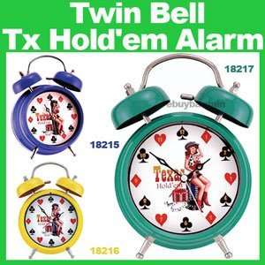 Poker Texas Holdem Alarm Clock 
