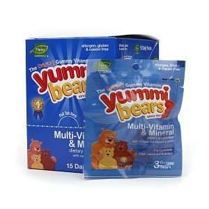  Yummi Bears Multi Vitamin & Mineral Daily Nutrition Packs 