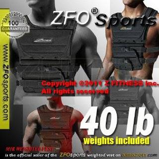 Weekly Sale    ) NEW ZFO 40LBS Adjustable Weighted Vest 